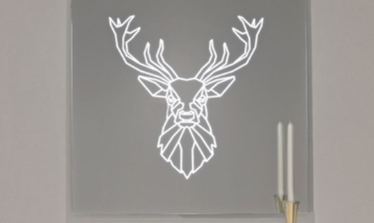 illuminated mirror